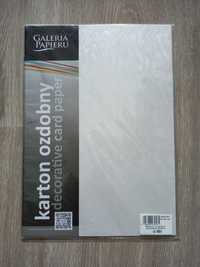 Karton ozdobny papirus A4 220 g/m2 biały 9 kartek