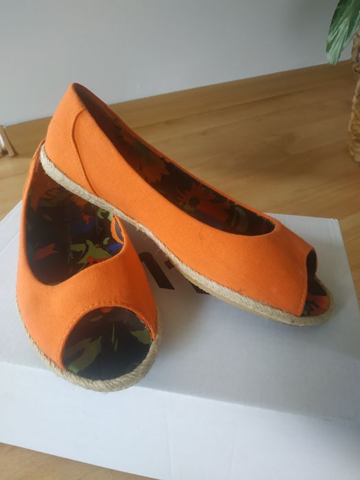 Pomarańczowe espadryle George