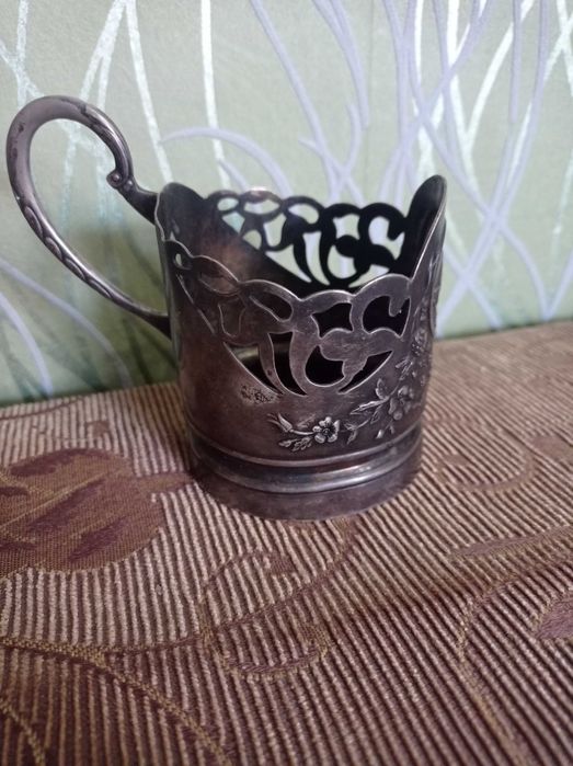 Подстаканник "Богдан Хмельницький" мельхиор