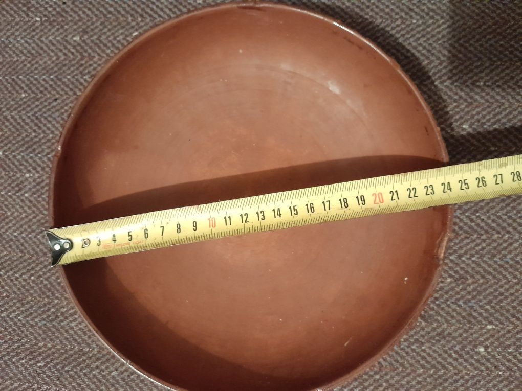 Тарелка керам.и горшок глинянный для интерьера