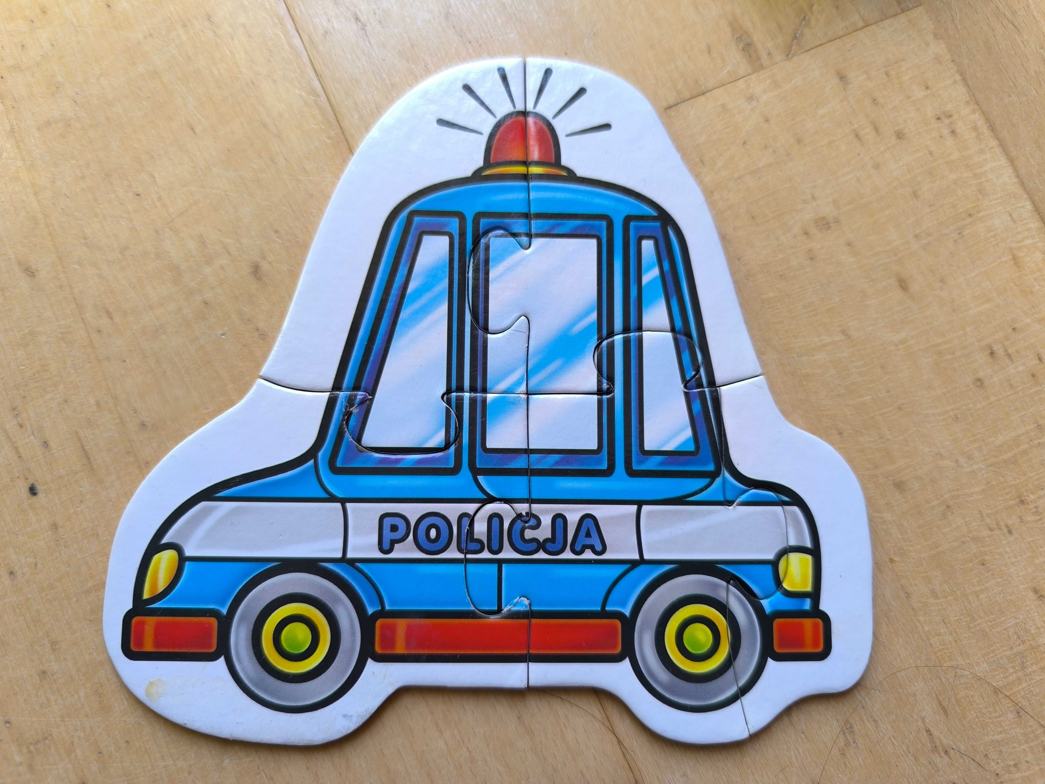 Puzzle dla maluszków samochodziki - kompletne
