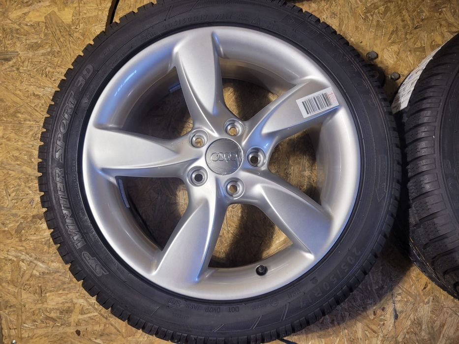 Koła zimowe 5x112 6.5j et 43 205/50/17 dunlop sp 3d audi a3