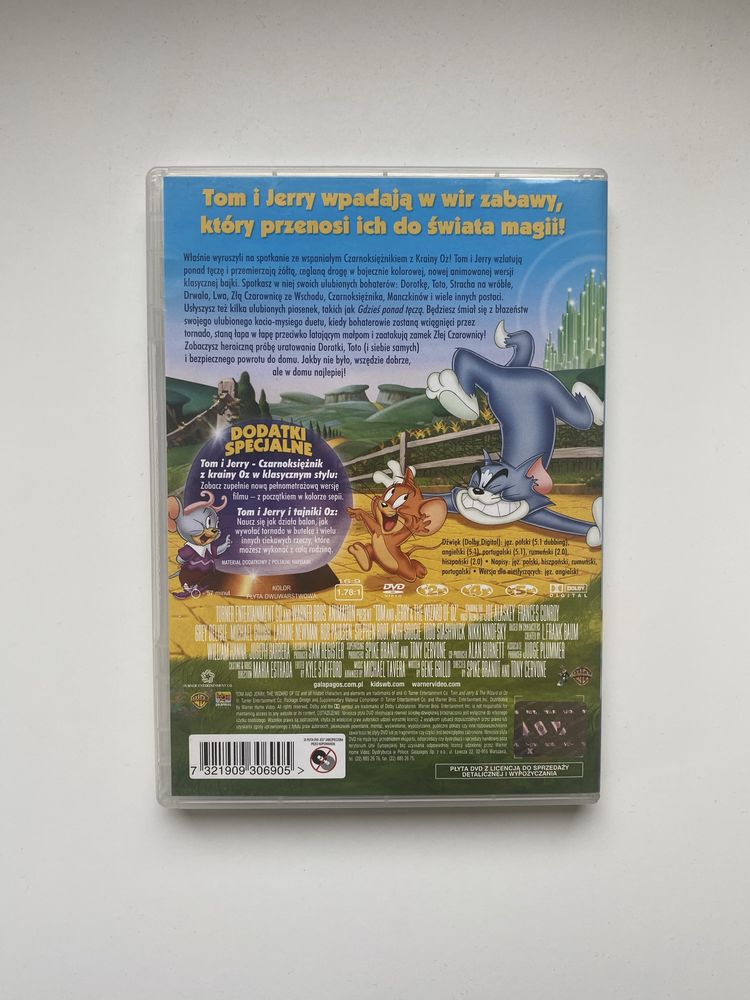 Film DVD Tom I jerry i Czarnoksiężnik z krainy Oz