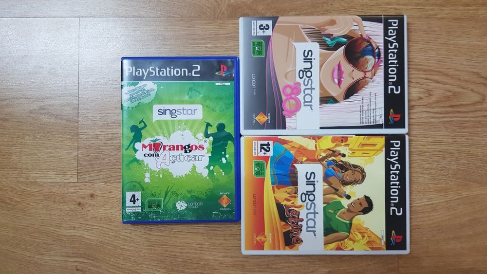 PlayStation 2 a funcionar.