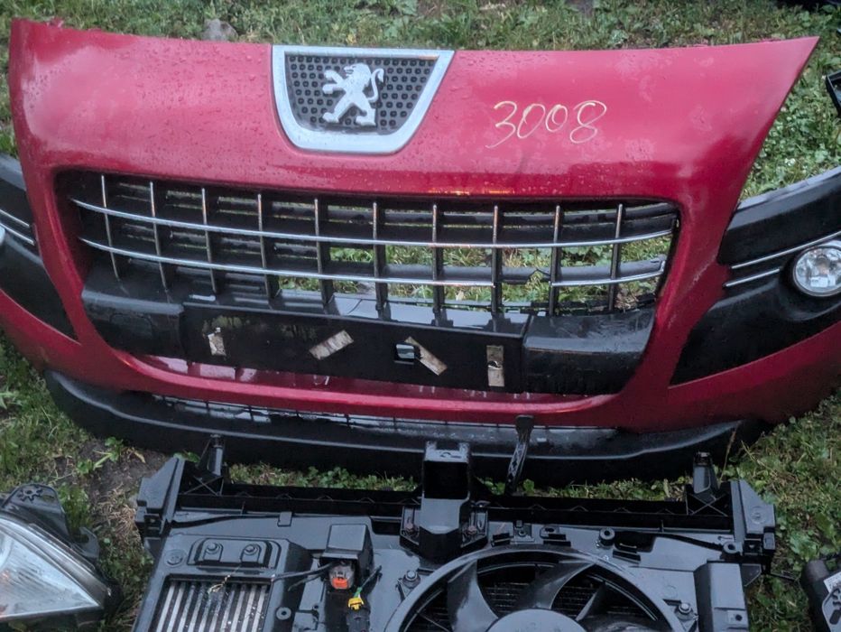 Бампер підсилювач фари телевізор радіатори крила комплект Peugeot 5008