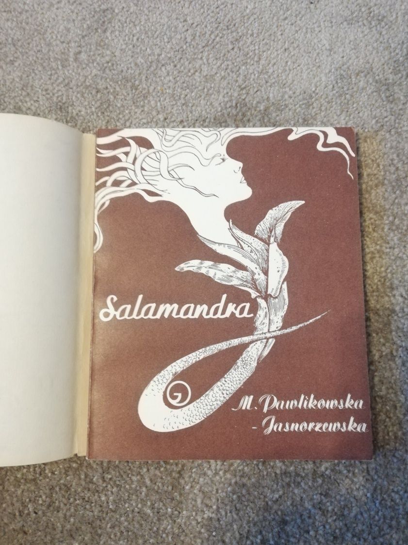 Książka polska wiersze Salamandra Pawlikowska Jasnorzewska 1986 poezja