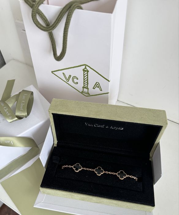 браслет Van Cleef Vintage Alhambra преміум— повний комплект.
