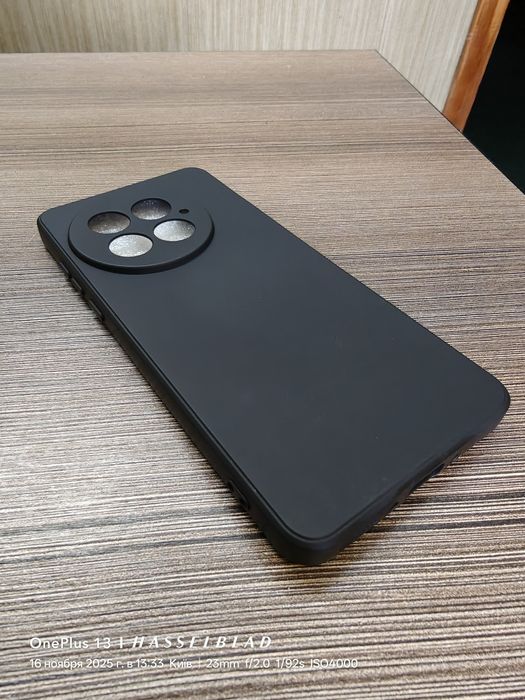 Чехол для oneplus 13 чёрный матовый жидкий силикон