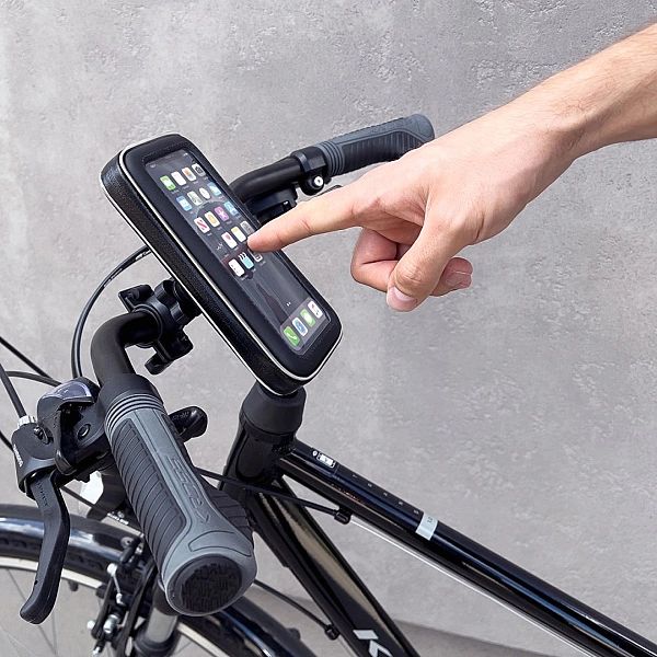 Wozinsky uchwyt na telefon do roweru, motocykla, hulajnogi czarny (WBH