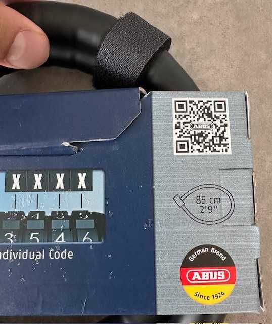 Zapięcie Abus Steel-O-Flex Raydo Pro 1460