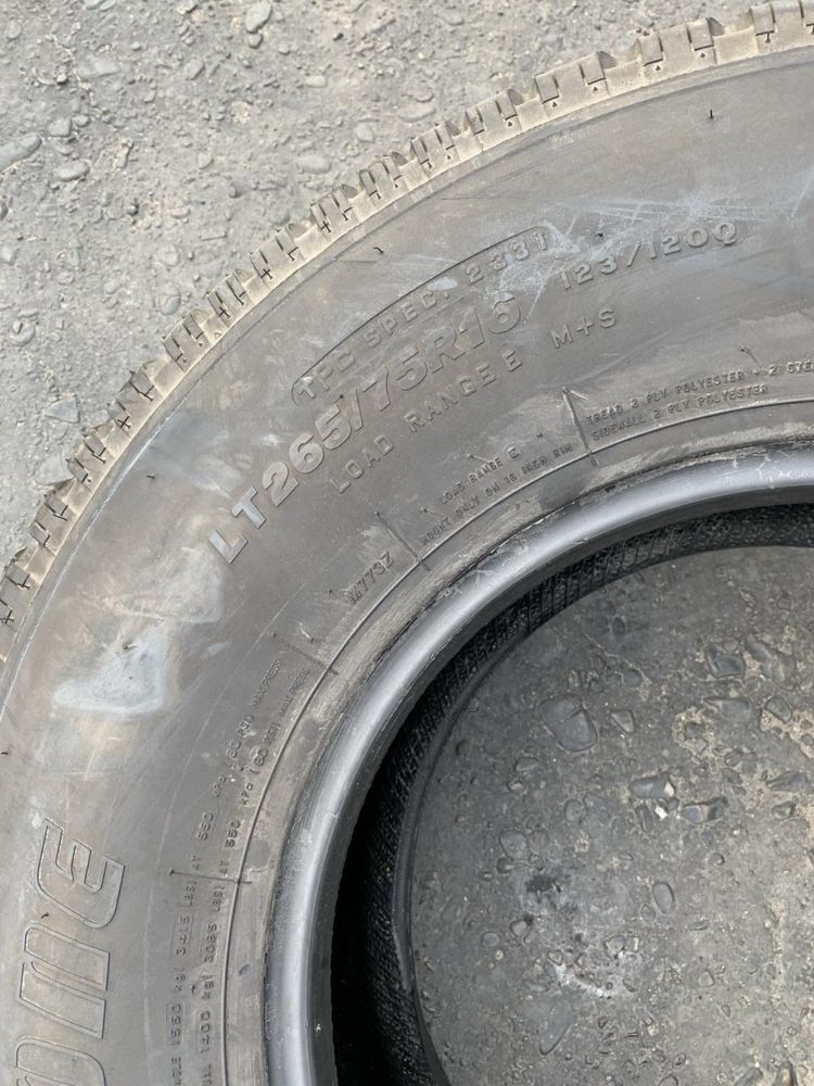 Шини нові 265/75 R16 пара всесезон Bridgestone 2022p
