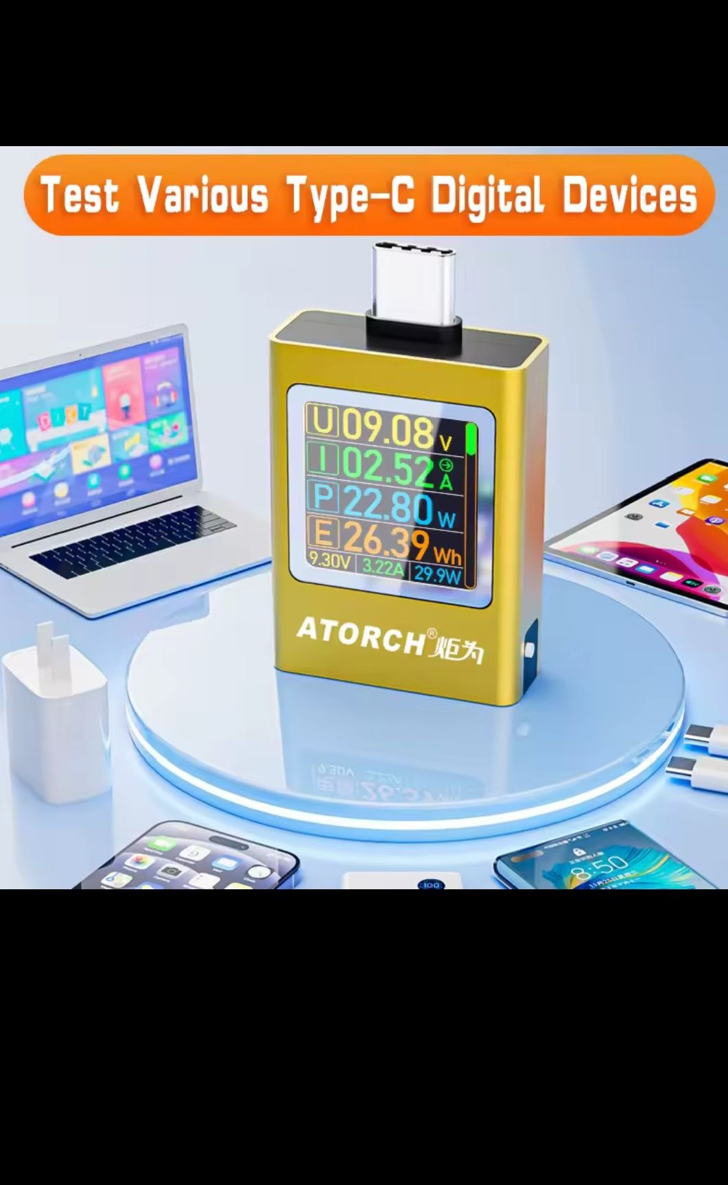 Atorch at085 usb тестер