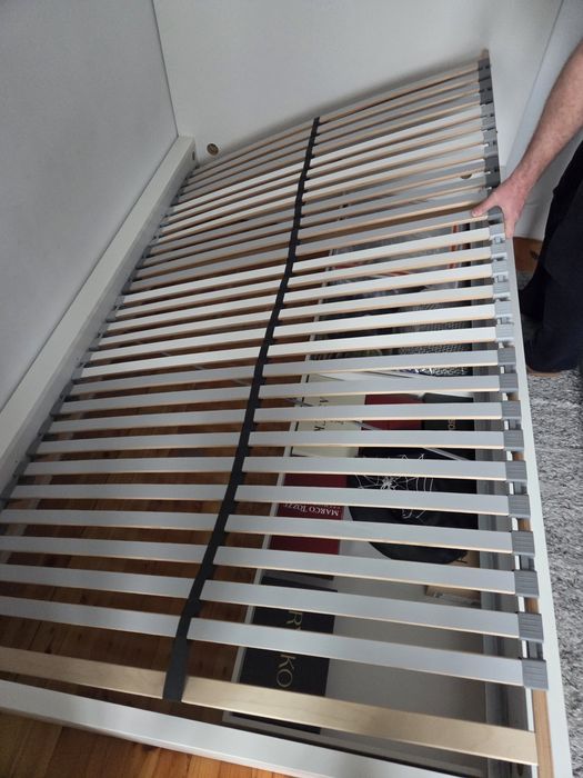 Łóżko Malm 120x200 Ikea z dnem łóżka Lonset jak nowe