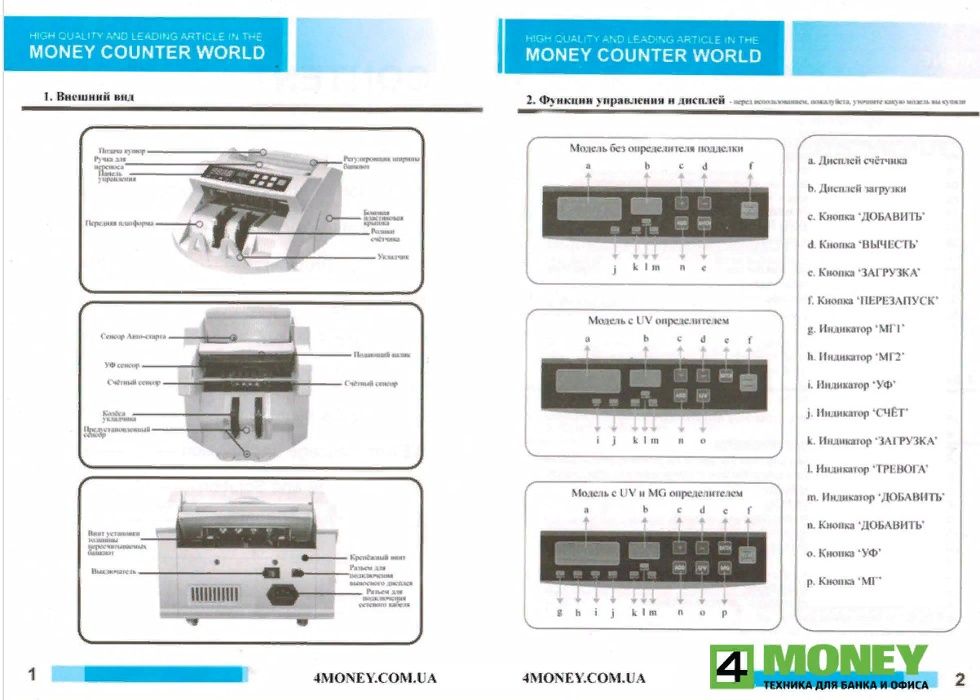 CЧЕТНАЯ МАШИНКА COUNTER 2089/7089PRO Счетчик Денег + Детектор Валют.