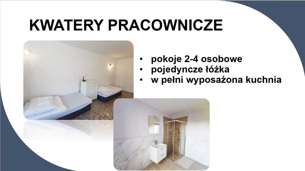 kwatery pracownicze dla pracowników pokoje dom Rybnik wynajem kwater