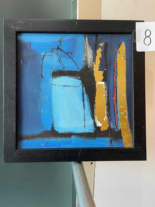 Quadro Abstrato em moldura de madeira