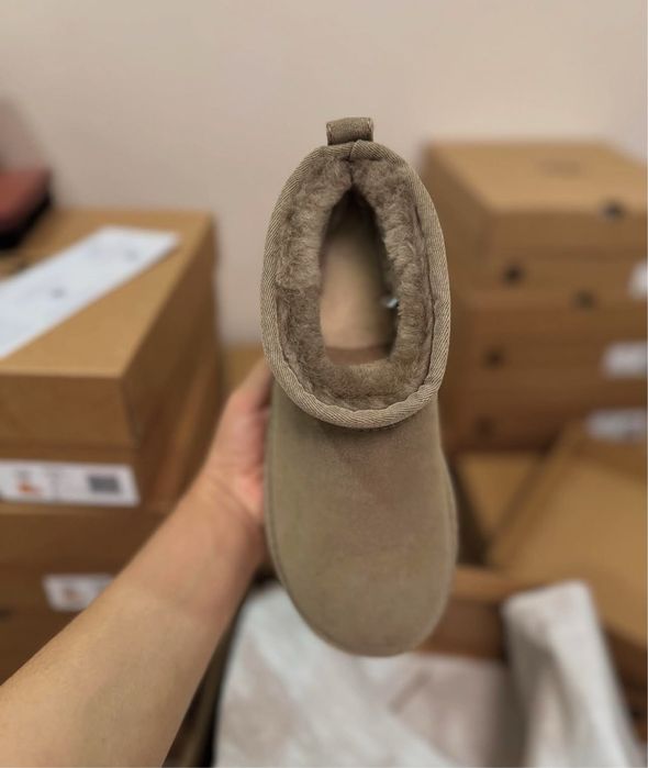 Угги UGG , 39 укорочені , уггі натуральне хутро , натуральна замша