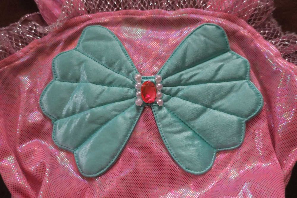 Strój karnawałowy syrenka Arielka r 104, 3-4 lata sukienka syrenka