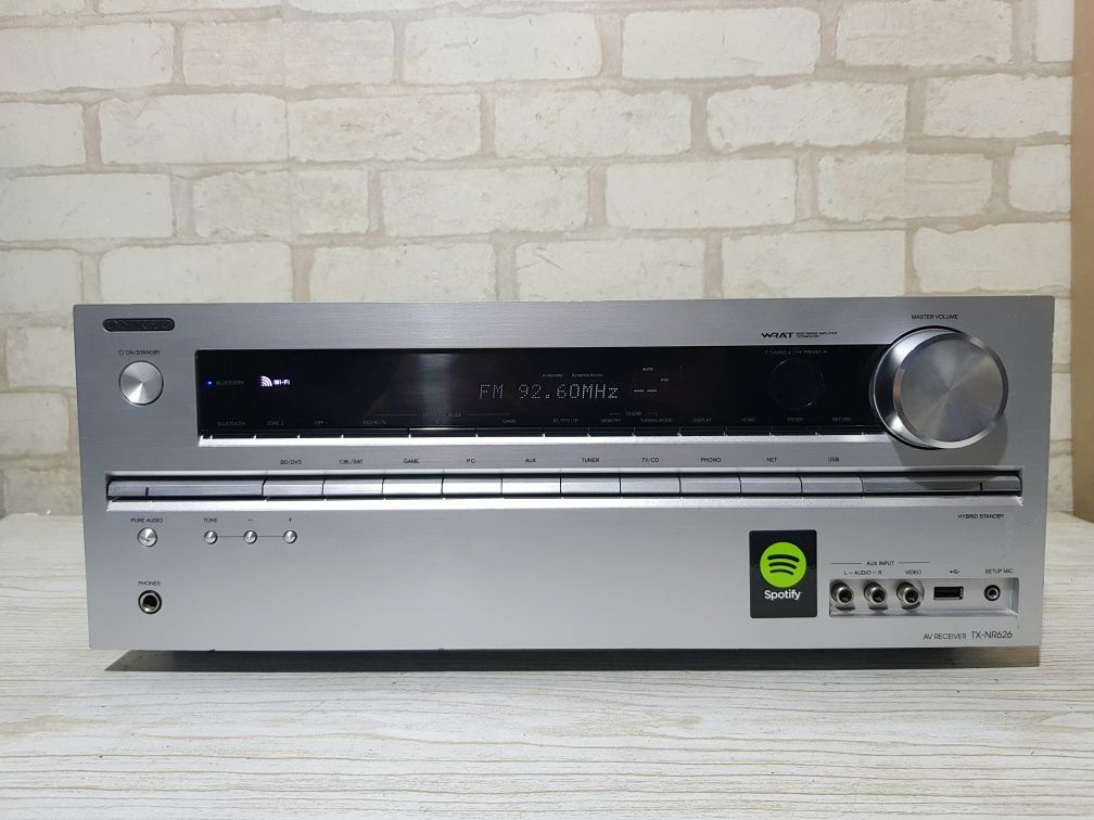 Пульт!7.2AV Ресивер Onkyo TX-NR 626,WiFi,Bluetooth 2.1,USB,3D, Spotify