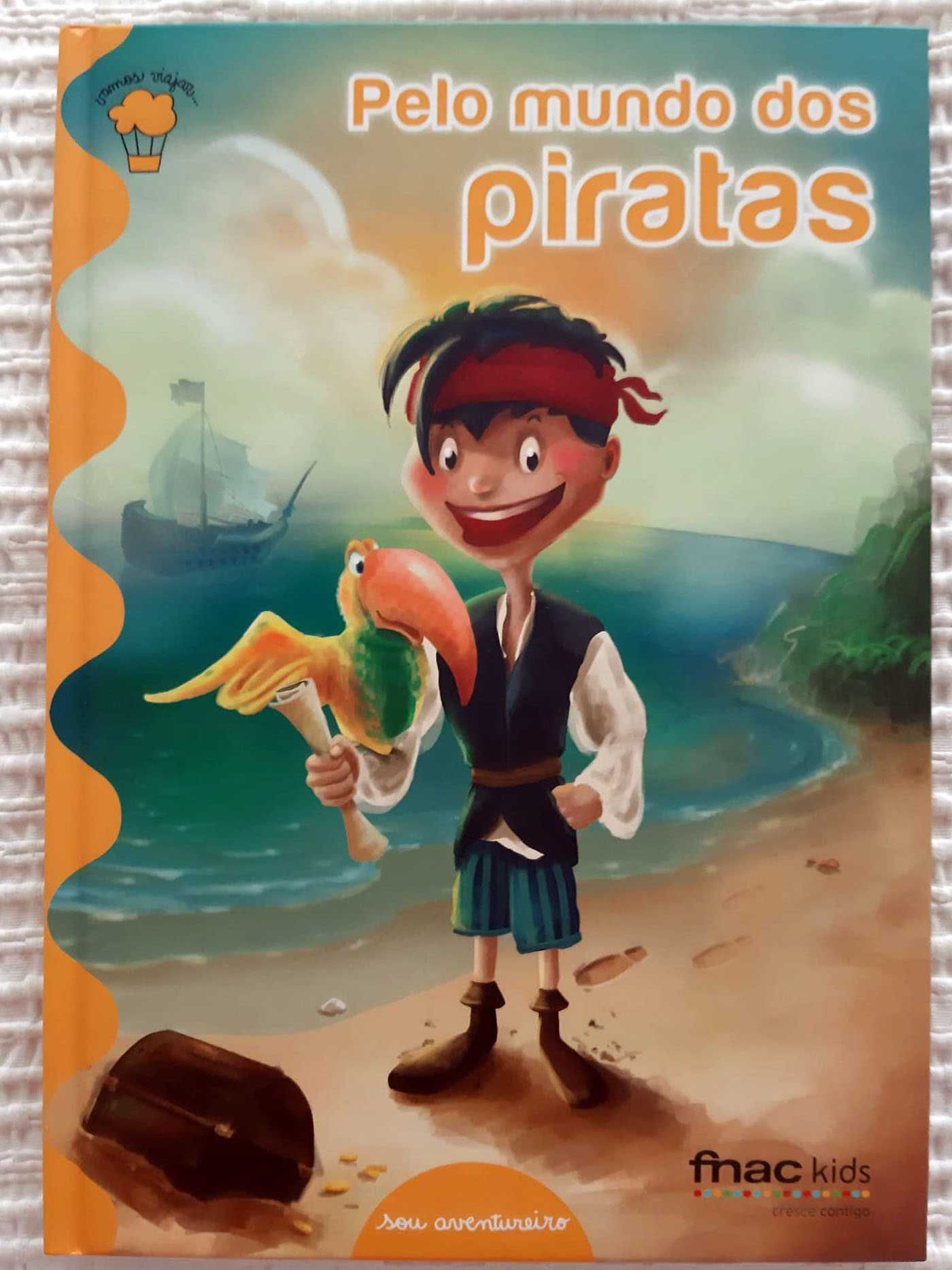 Livro "Vamos Viajar pelo Mundo dos Piratas" (inclui poster)