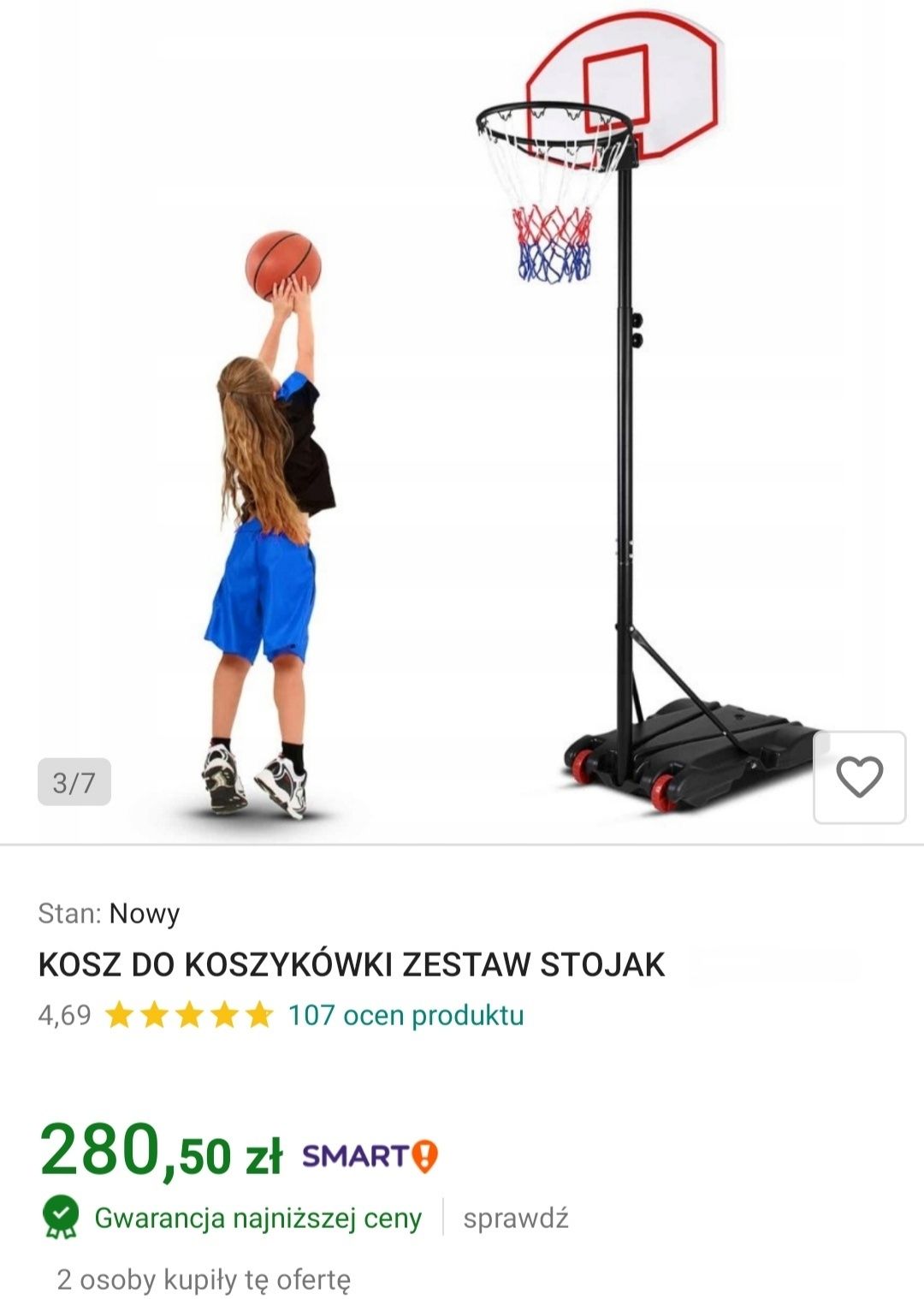 Kosz do koszykówki zestaw stojak nowy
