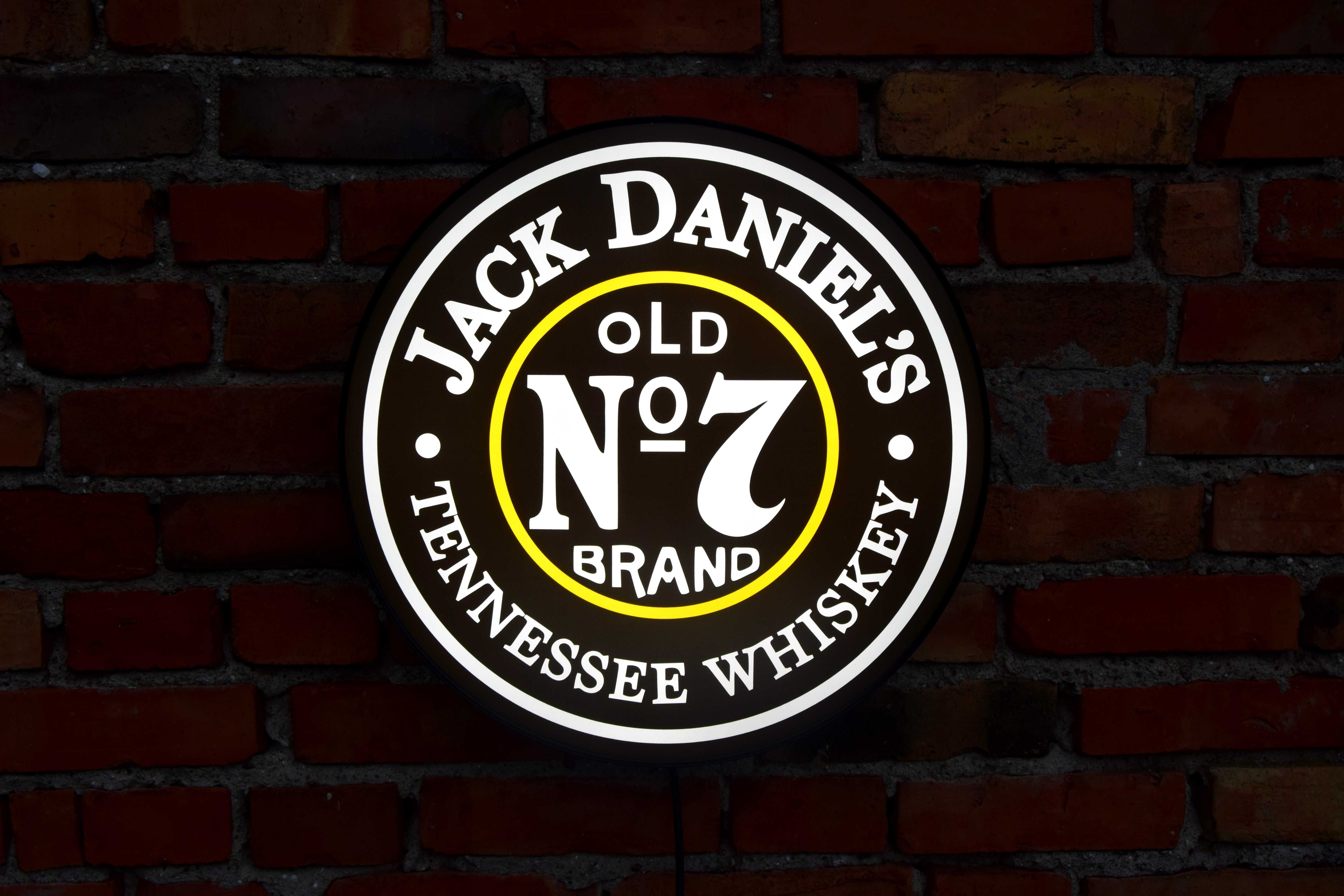 LED Neon JACK DANIELS, Logo świecące, REKLAMA 3D, Kaseton, Prezent