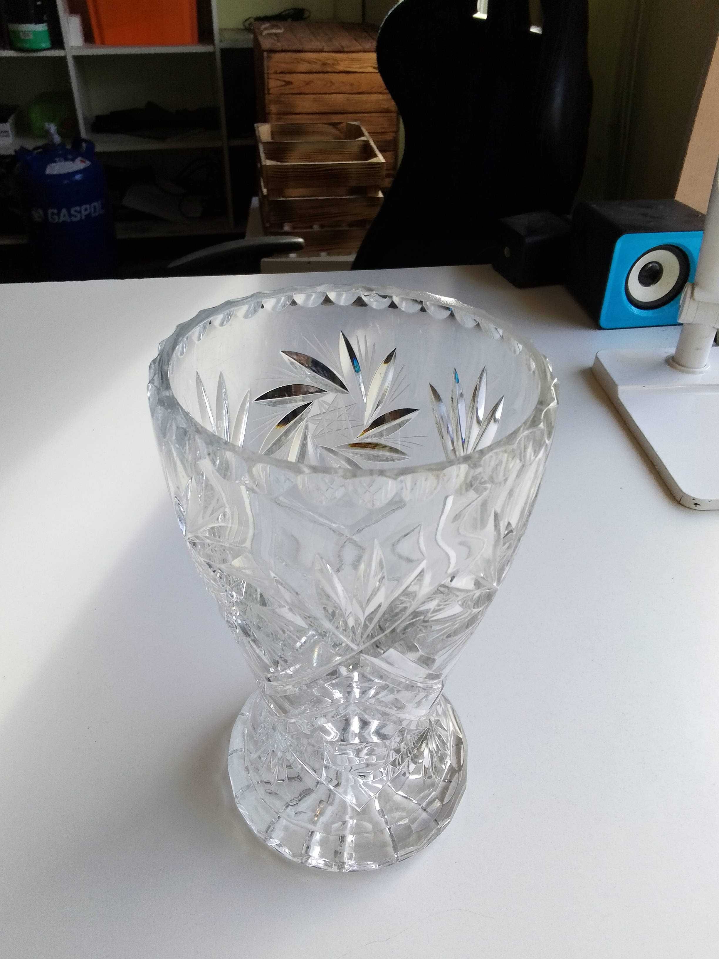 Wazon Kryształowy na kwiaty Kryształ dekoracyjny 22,5 x  13,5 cm 2,5kg