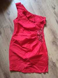 Sukienka czerwona święta sylwester