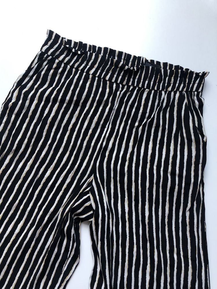 H&M nowe spodnie w paski XS szerokie nogawki kuloty culotte