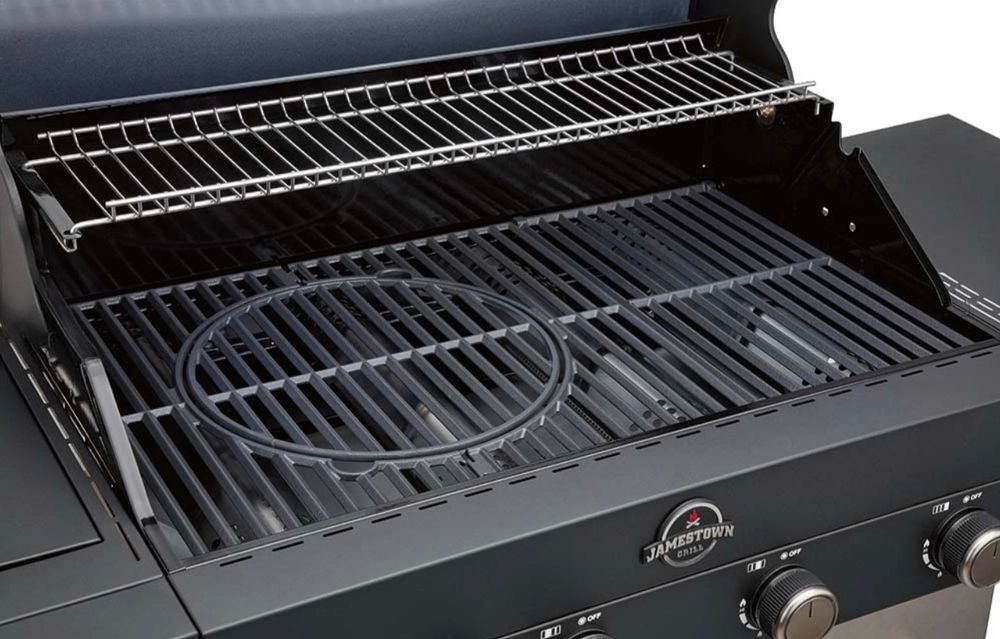 Jamestown Grill gazowy MADDOX 4+1- palnikowy 17,5 kW
Wymiary [cm]: 136