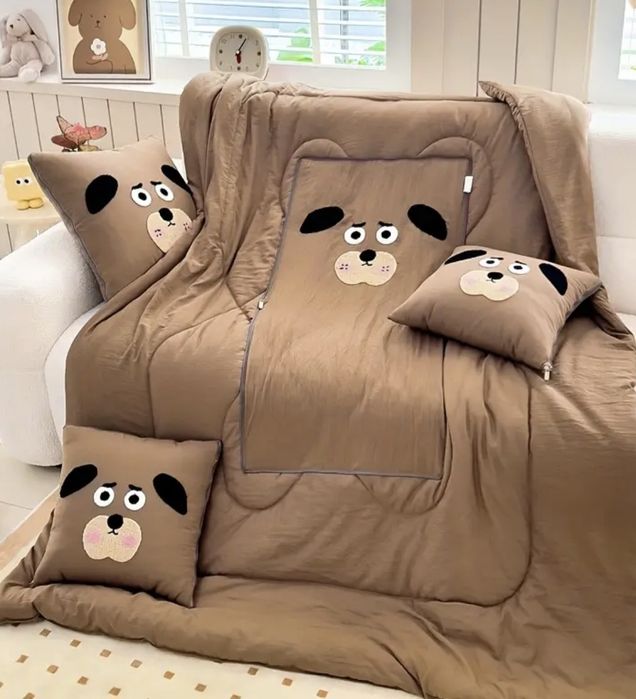 Conjunto 2 em 1 almofada + manta (cobertor/Edredão)