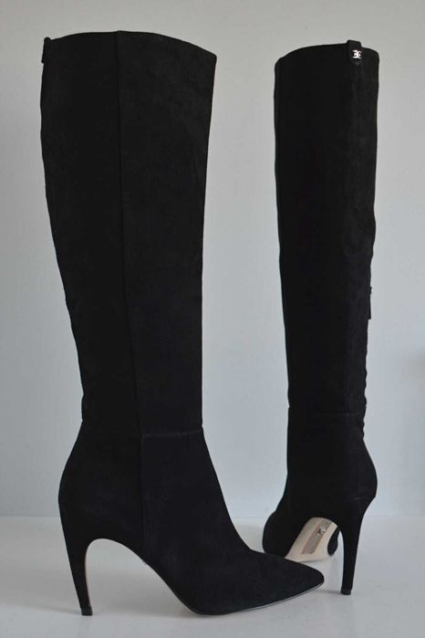 Kozaki ZAMSZOWE na szpilce Sam Edelman Fraya na okres PRZEJŚCIOWY 40