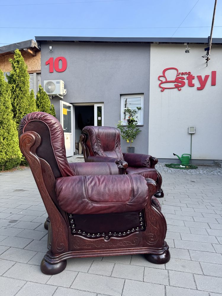 Zestaw Foteli wypoczynkowych „Kler” po renowacji w stylu holenderskim