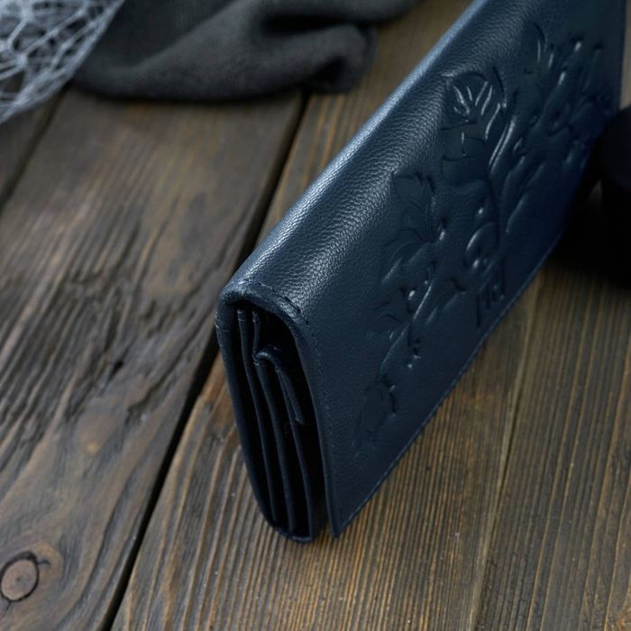 portfel damski granatowy skórzany paolo peruzzi t-45-db