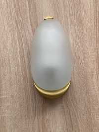 Kinkiet lampa staroć retro ze złotym mleczne szkło