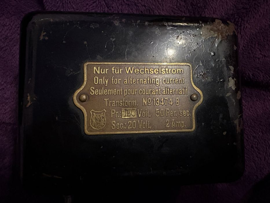 Transformator stary marklin lata 30