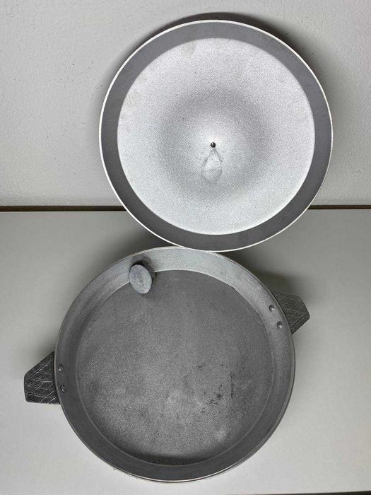 Сковорідка алюмінієва з кришкою D=290мм ТМ"ПОЛІМЕТ"