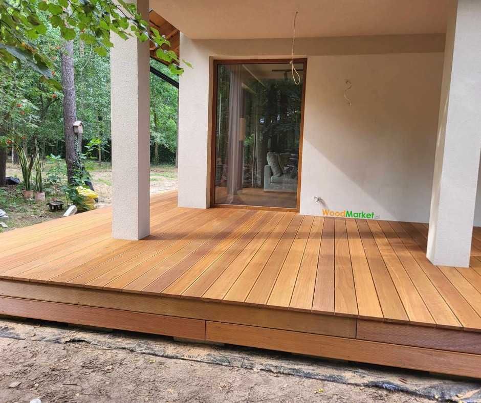 Deska tarasowa bangkirai ryfel 21x145 kl KD egzotyczna