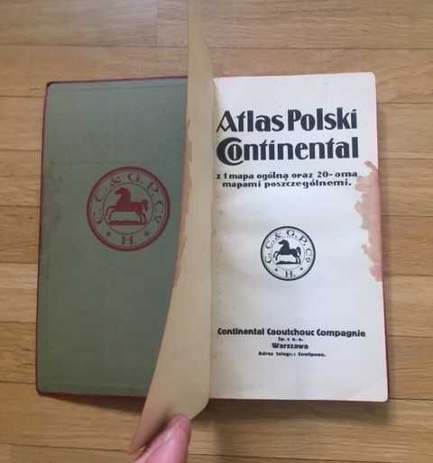 II RP - Atlas Polski Continental dla automobilistów ~ 1926r.