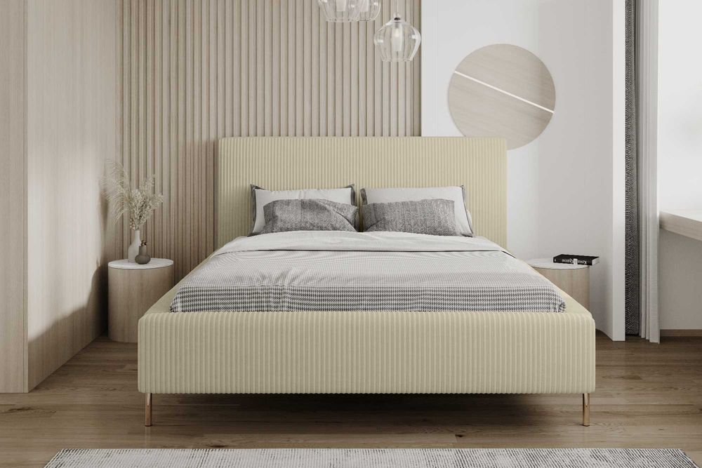 Łóżko Sypialnianie z Pojemnikiem + stelaż metalowy Monaco PRODUCENT