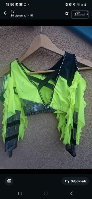 Strój do disco dance dla duetu dla dziewczynek