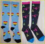 Компресійні гольфи,шкарпетки кольорові до колін (knee-high socks)