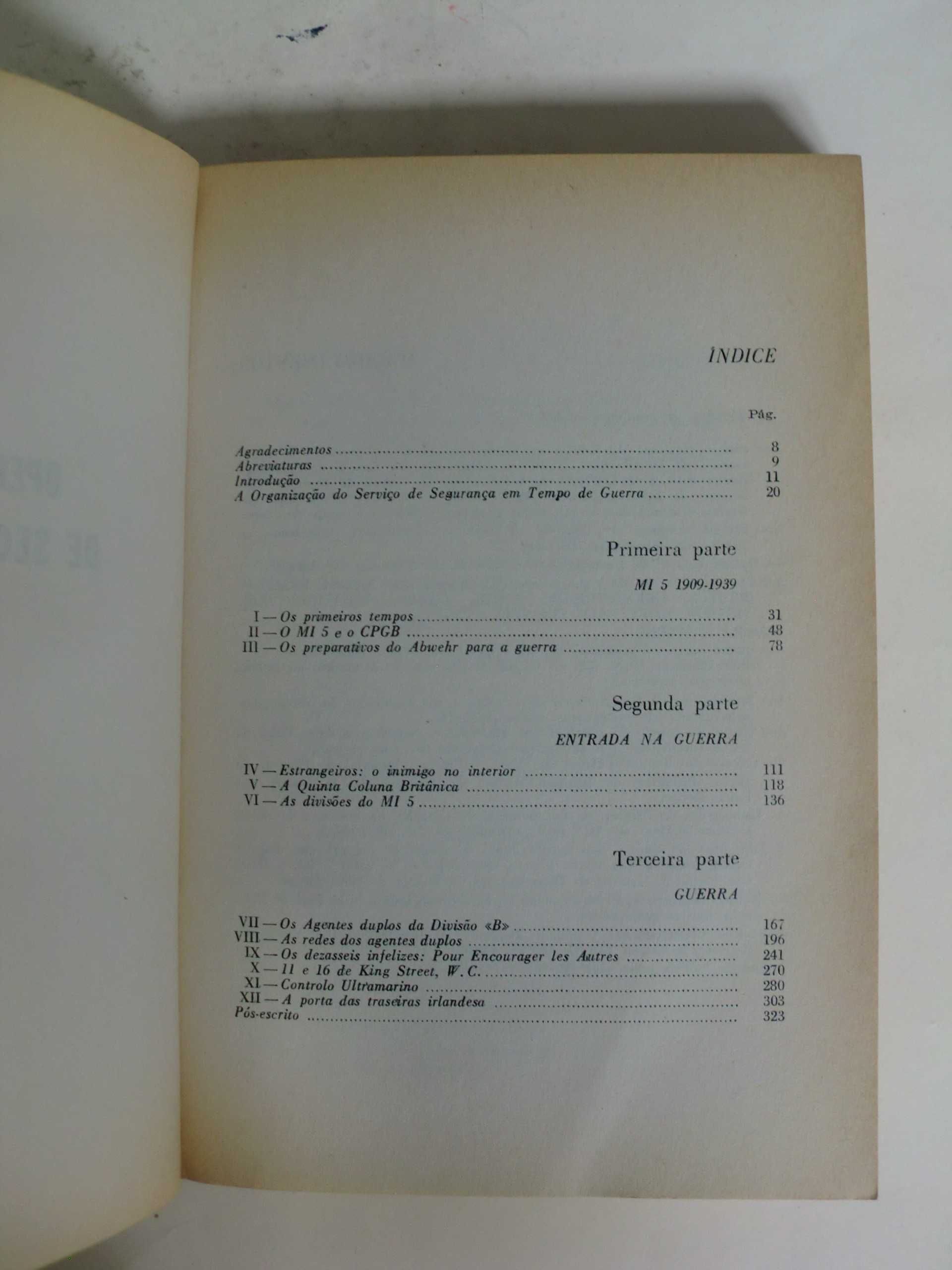 MI5 - Operações dos serviços de segurança britânicos 
de Nigel West