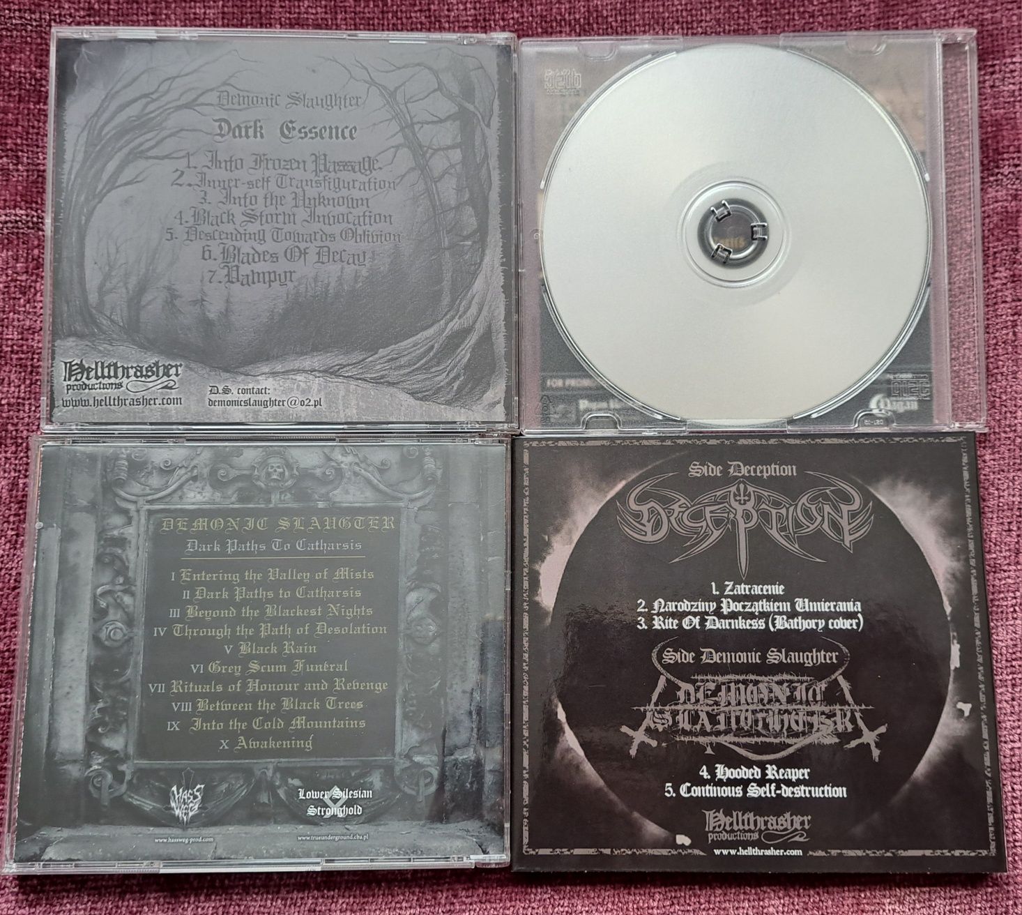 4 x CD DEMONIC SLAUGHTER Polski Black Metal