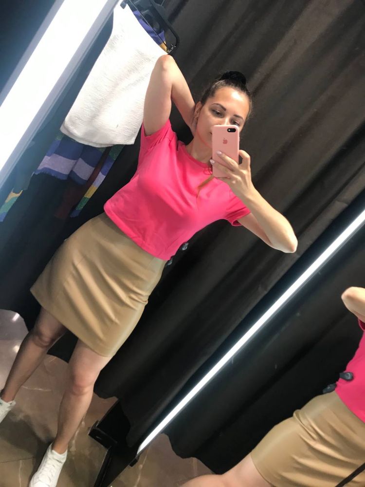 Спідниця ZARA шкірозамінник S