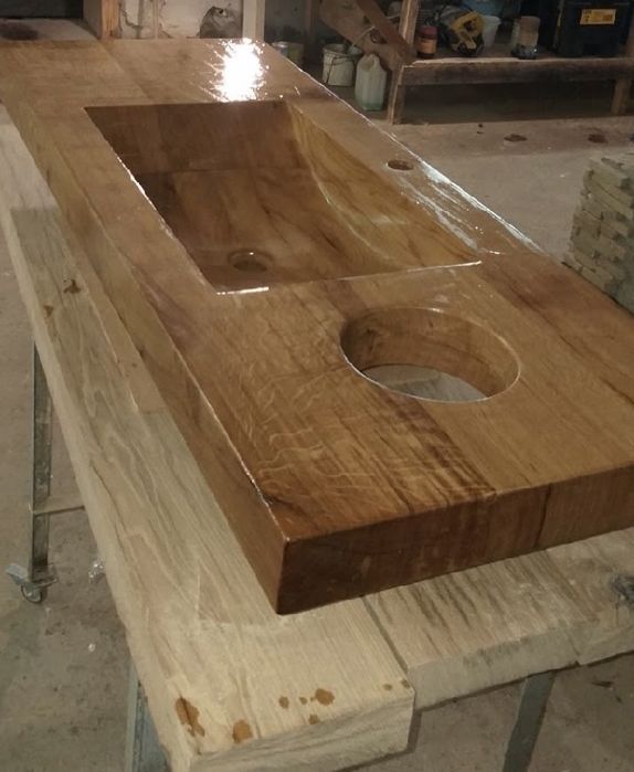 Ремонт фасадов мебели дверей мойка из дерева раковина мийка з дерева