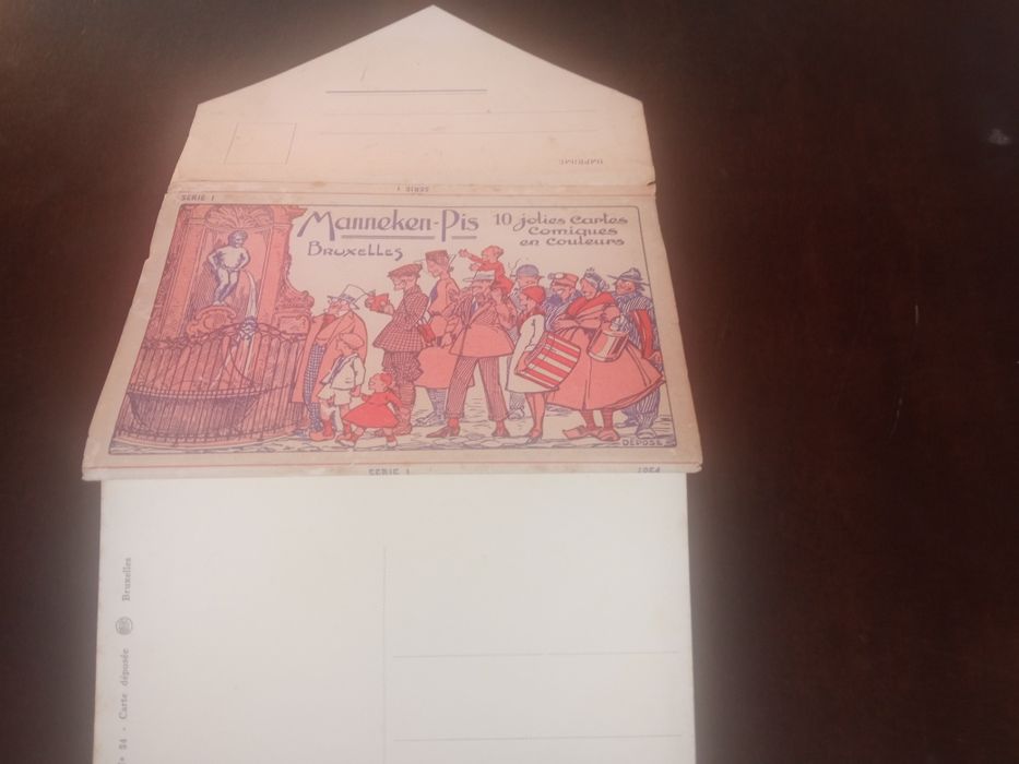 Postais cómicos coloridos 1954