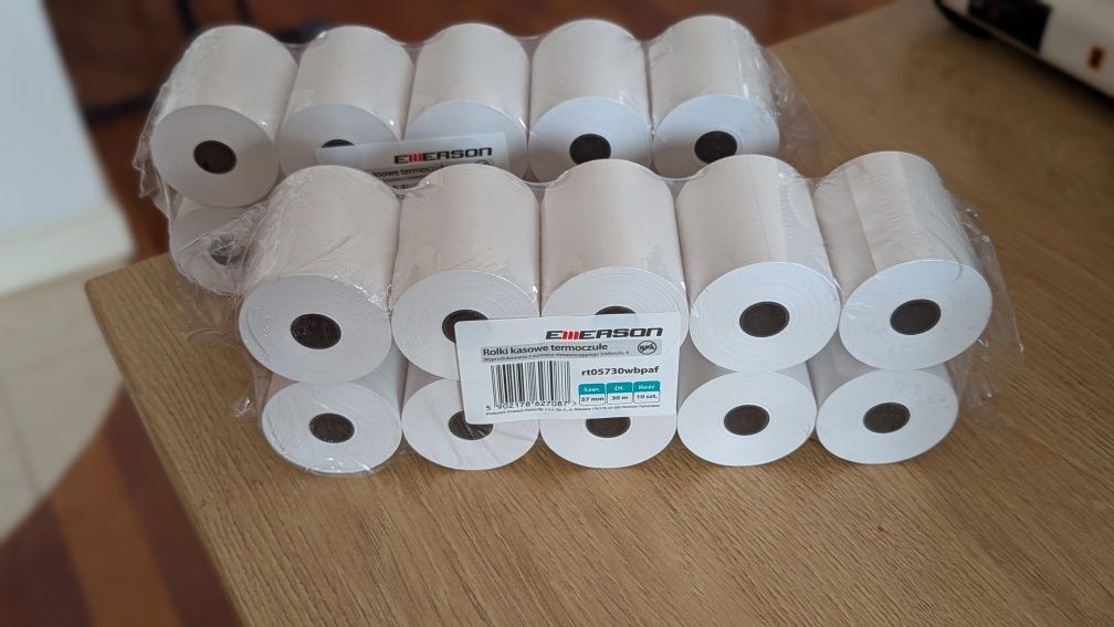 Rolki termiczne Emerson 20 sztuk do kas fiskalnych