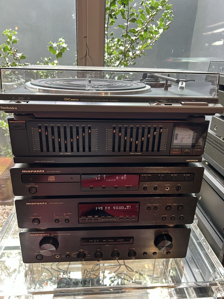 Fantastica aparelhagem Marantz,colunas Warfedale+GD Technics como nova