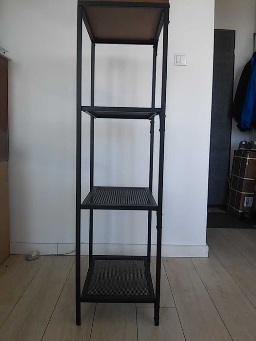 FJÄLLBO regał czarny metalowy Ikea 51x136cm